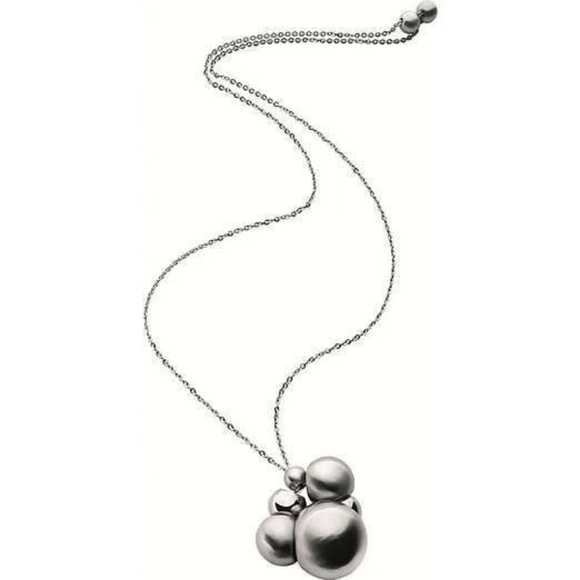 BREIL CHAOS Adjustable Necklace with Polished & Satin Steel Spheres EUC - Picture 3 of 12